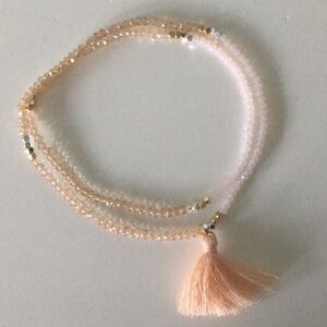 ✨Crystal necklace/bracelet wrap with tassel🌟
